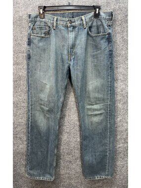 Levis 559 Jeans Mens 36x34 Blue Straight Relaxed Denim Stretch Medium Wash